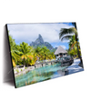 Led Wandbild Palmen Berg Auf Insel Querformat Produktvorschau Seitlich