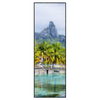 Led Wandbild Palmen Berg Auf Insel Schmal Produktvorschau Frontal