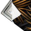 Led Wandbild Palmenblaetter Schwarz Gold Panorama Materialvorschau