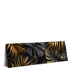 Led Wandbild Palmenblaetter Schwarz Gold Panorama Produktvorschau Seitlich