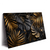 Led Wandbild Palmenblaetter Schwarz Gold Querformat Produktvorschau Seitlich