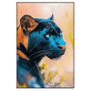 Led Wandbild Panther Farben Der Wildness Hochformat Produktvorschau Frontal
