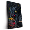 Led Wandbild Panther Farbexplosion Hochformat Produktvorschau Seitlich