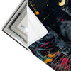 Led Wandbild Panther Farbexplosion Quadrat Materialvorschau