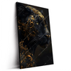 Led Wandbild Panther Mit Goldenen Ornamenten Hochformat Produktvorschau Seitlich