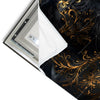 Led Wandbild Panther Mit Goldenen Ornamenten Quadrat Materialvorschau