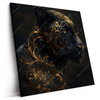 Led Wandbild Panther Mit Goldenen Ornamenten Quadrat Produktvorschau Seitlich