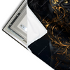 Led Wandbild Panther Mit Goldenen Ornamenten Querformat Materialvorschau