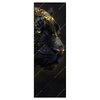 Led Wandbild Panther Mit Goldenen Ornamenten Schmal Produktvorschau Frontal