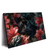 Led Wandbild Panther Und Rote Blueten Querformat Produktvorschau Seitlich