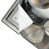 Led Wandbild Paola Portraet Mit Schmetterlingen Panorama Materialvorschau