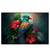 Led Wandbild Papagei Und Tropischer Hibiskus Querformat Produktvorschau Frontal