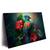 Led Wandbild Papagei Und Tropischer Hibiskus Querformat Produktvorschau Seitlich