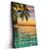 Led Wandbild Paradiesische Insel Hochformat Produktvorschau Seitlich