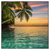 Led Wandbild Paradiesische Insel Quadrat Produktvorschau Frontal