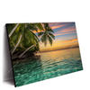 Led Wandbild Paradiesische Insel Querformat Produktvorschau Seitlich