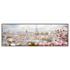 Led Wandbild Pariser Stadtdaecher Panorama Produktvorschau Frontal