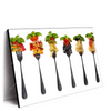 Led Wandbild Pasta Auf Gabeln Querformat Produktvorschau Seitlich