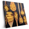 Led Wandbild Pasta Auf Loeffeln Quadrat Produktvorschau Seitlich