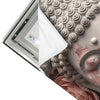 Led Wandbild Pastellblueten Und Buddha Hochformat Materialvorschau