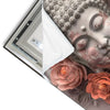 Led Wandbild Pastellblueten Und Buddha Quadrat Materialvorschau