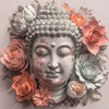 Led Wandbild Pastellblueten Und Buddha Quadrat Motivvorschau