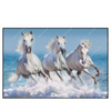 Led Wandbild Pferdeherde Am Strand Querformat Produktvorschau Frontal