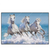Led Wandbild Pferdeherde Am Strand Querformat Produktvorschau Frontal