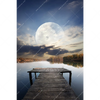 Led Wandbild Pier Am Fluss Hochformat Motivvorschau
