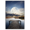 Led Wandbild Pier Am Fluss Hochformat Produktvorschau Frontal