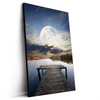 Led Wandbild Pier Am Fluss Hochformat Produktvorschau Seitlich