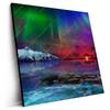 Led Wandbild Polarlichter Quadrat Produktvorschau Seitlich