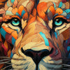 Led Wandbild Pop Art Leo Querformat Zoom
