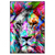 Led Wandbild Pop Art Loewe No 1 Hochformat Produktvorschau Frontal