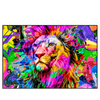 Led Wandbild Pop Art Loewe Querformat Produktvorschau Frontal