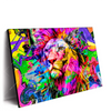 Led Wandbild Pop Art Loewe Querformat Produktvorschau Seitlich