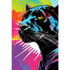 Led Wandbild Pop Art Panther Hochformat Motivvorschau