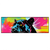 Led Wandbild Pop Art Panther Panorama Produktvorschau Frontal
