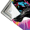 Led Wandbild Pop Art Panther Quadrat Materialvorschau