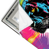 Led Wandbild Pop Art Panther Querformat Materialvorschau