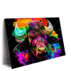 Led Wandbild Pop Art Stier Querformat Produktvorschau Seitlich