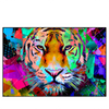 Led Wandbild Pop Art Tiger No 2 Querformat Produktvorschau Frontal