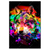 Led Wandbild Pop Art Wolf Hochformat Produktvorschau Frontal