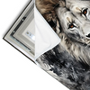Led Wandbild Portraet Eines Loewen Querformat Materialvorschau