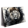 Led Wandbild Portraet Eines Loewen Querformat Produktvorschau Seitlich