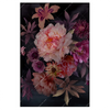 Led Wandbild Romantische Blumenillustration Hochformat Produktvorschau Frontal
