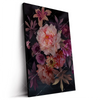Led Wandbild Romantische Blumenillustration Hochformat Produktvorschau Seitlich