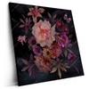 Led Wandbild Romantische Blumenillustration Quadrat Produktvorschau Seitlich