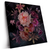 Led Wandbild Romantische Blumenillustration Quadrat Produktvorschau Seitlich