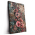 Led Wandbild Romantische Vintageblumen Hochformat Produktvorschau Seitlich